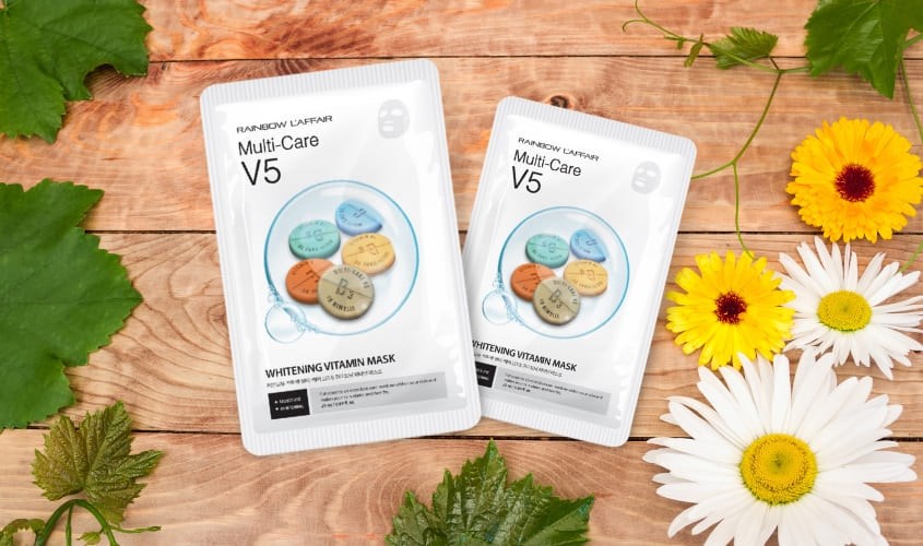 Mặt nạ giấy Vitamin dưỡng sáng da Rainbow L