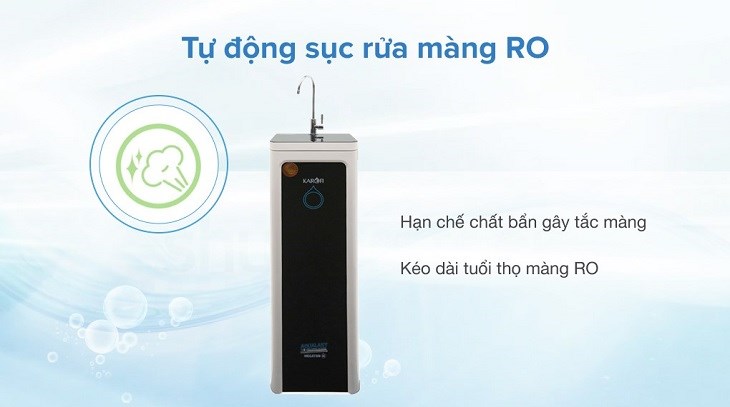 Máy lọc nước R.O Hydrogen Karofi M-I129/H 9 lõi có khả năng tự động sục màng RO