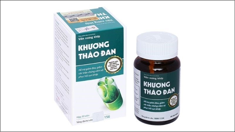 Khương Thảo Đan giảm triệu chứng viêm, phục hồi sụn khớp hộp 120 viên