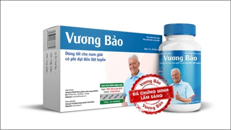 Vương Bảo hỗ trợ điều trị tuyến tiền liệt hộp 80 viên