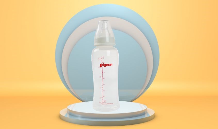 Bình sữa nhựa PP Pigeon Streamline cổ hẹp 250 ml