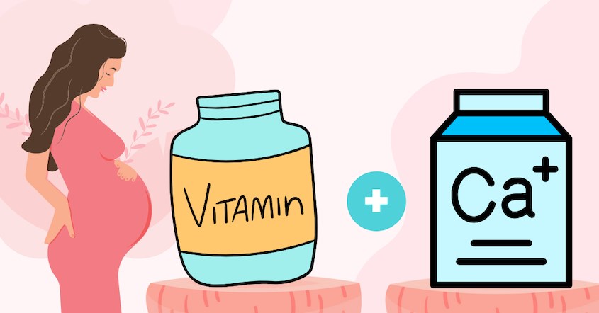 Không nên uống canxi và vitamin tổng hợp cùng lúc mà nên uống cách ít nhất 2 giờ