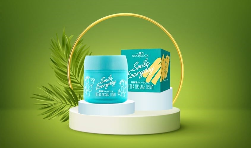 Kem thải độc da mặt SexyLook Cactus Massage chiết xuất Xương Rồng 75 ml
