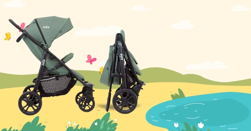 Xe đẩy Joie Litetrax 4 DLX có độ bền chắc cao và gấp gọn tiện lợi