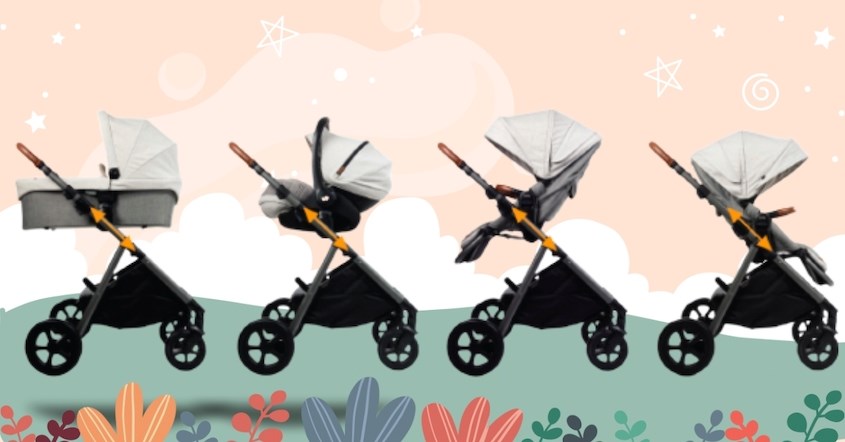 Xe đẩy Joie Aeria Signature có thiết kế hiện đại và chất liệu cao cấp an toàn