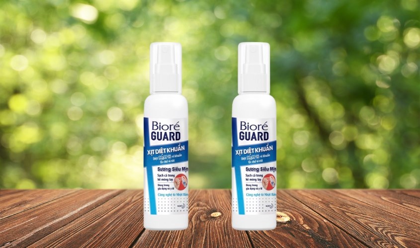 Xịt diệt khuẩn Bioré Guard không mùi chai 150 ml Xịt diệt khuẩn Bioré Guard không mùi chai 150 ml