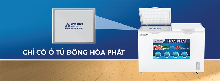 Kính cường lực của tủ đông giúp bạn dễ dàng quan sát thực phẩm