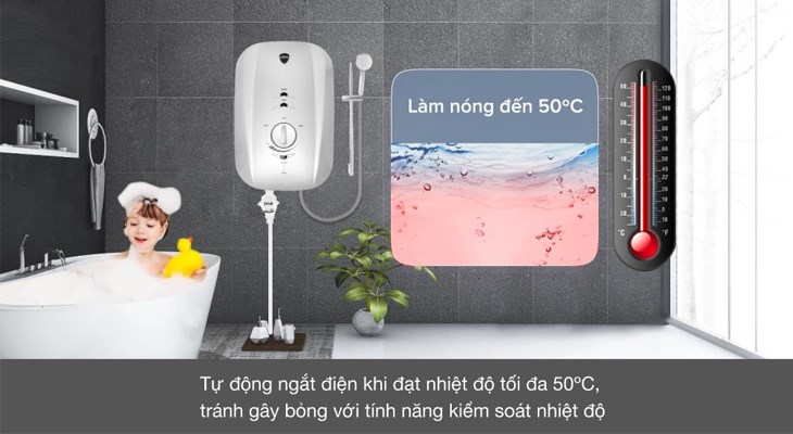 Máy nước nóng trực tiếp Ferroli 4500W MIDO-MSN 4.5S