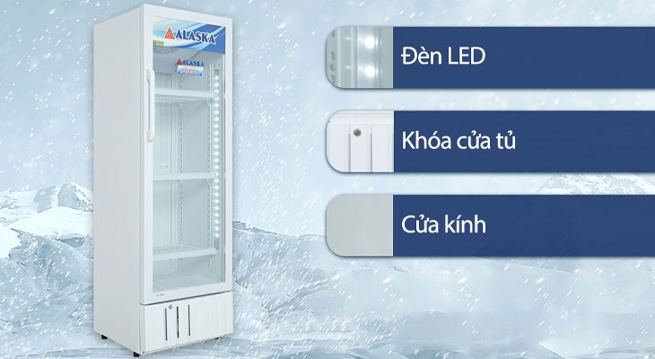Tủ mát Alaska giúp làm lạnh và bảo quản thực phẩm ngắn ngày