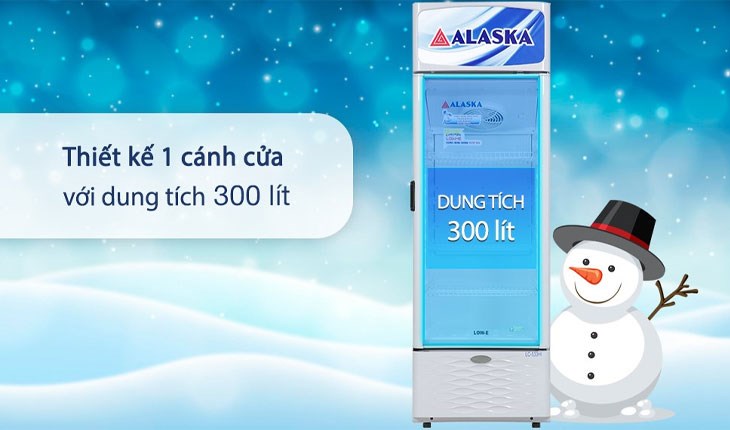 Tủ đứng Alaska có thiết kế đơn giản, tạo điểm nhấn tinh tế cho không gian lắp đặt