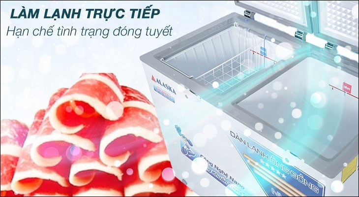 Tủ nằm Alaska có khả năng làm lạnh nhanh chóng, tiết kiệm điện năng