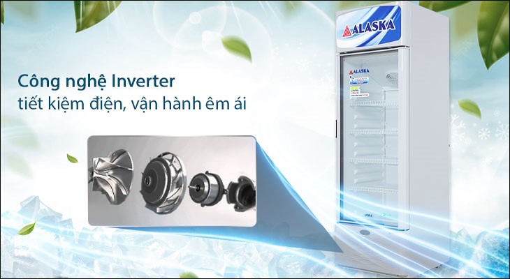 Tủ đông, tủ mát Alaska trang bị công nghệ Inverter có khả năng tiết kiệm điện hiệu quả