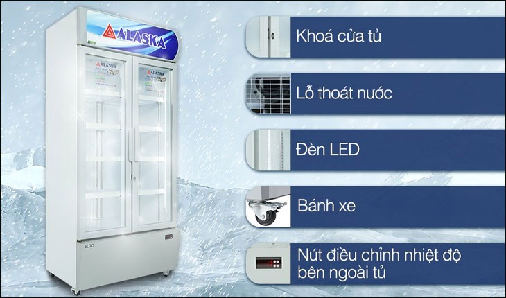 Tủ đông, tủ mát Alaska tích hợp nhiều tiện ích, tính năng thông minh