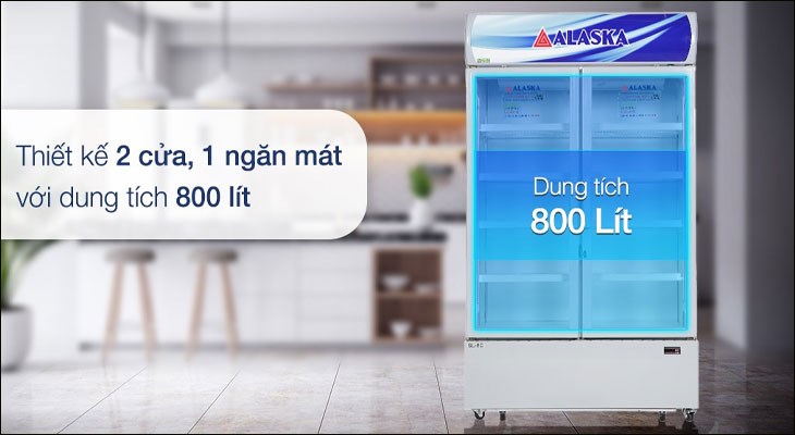 Tủ mát, tủ đông Alaska có nhiều mức dung tích, đáp ứng mọi nhu cầu sử dụng