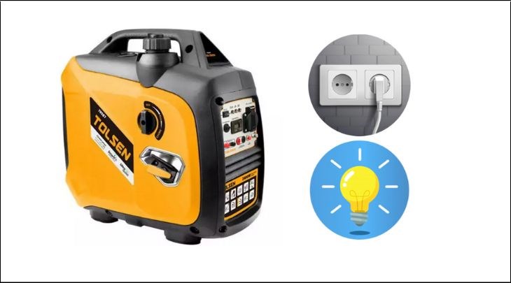 Máy phát điện chạy xăng Tolsen 79987 2200W có giá thành 15.378.000 VNĐ (giá cập nhật ngày 19/02/2023 và có thể thay đổi theo thời gian)