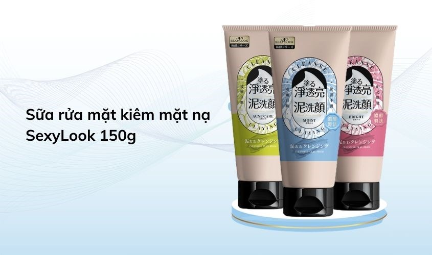 Sữa rửa mặt kiêm mặt nạ dưỡng ẩm vượt trội SexyLook Hyaluronic Acid Moisturizing 150g