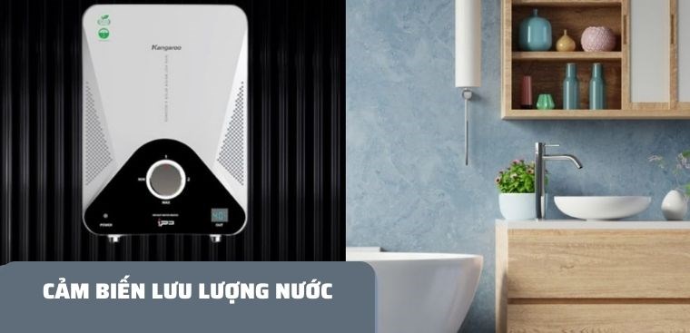 bình nóng lạnh Kangaroo sở hữu cảm biến lưu lượng nước