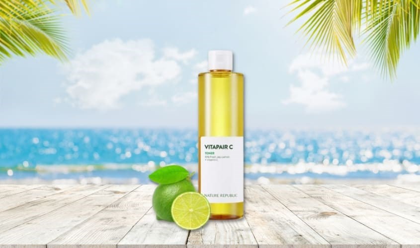 Toner dưỡng sáng da Nature Republic Vitapair C chiết xuất Chanh Jeju 300 ml