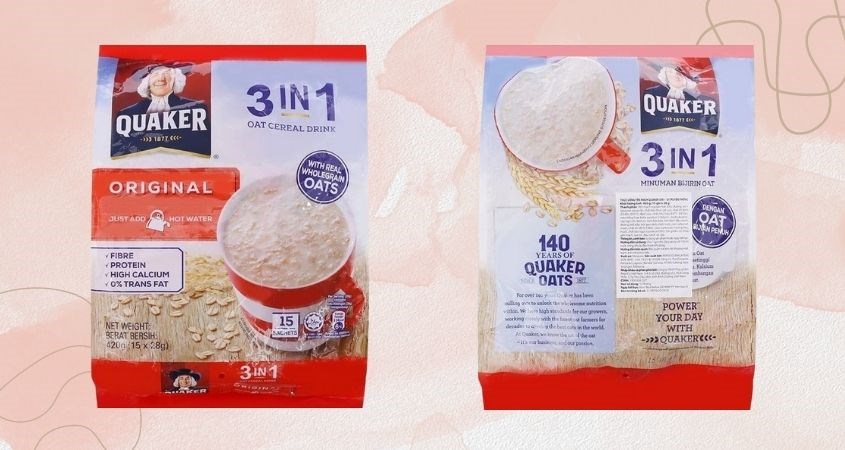 Yến mạch nguyên chất cán vỡ vị truyền thống Quaker 420g (dành cho bé từ 3 tuổi)