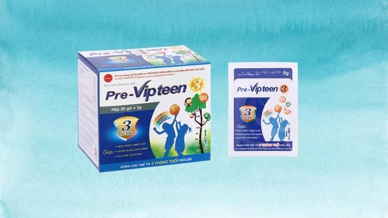 Pre Vipteen 3 - Dòng sản phẩm hỗ trợ tăng chiều cao cho trẻ