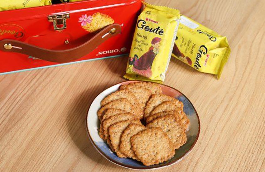 Bánh quy Orion Gouté vị mè hộp 288g