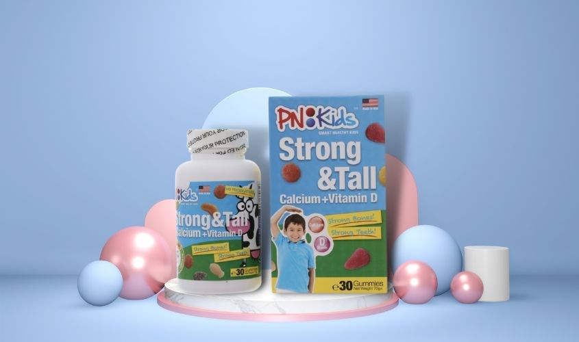 Viên nhai PN Kids Strong & Tall phát triển xương và răng 30 viên (từ 3 tuổi)