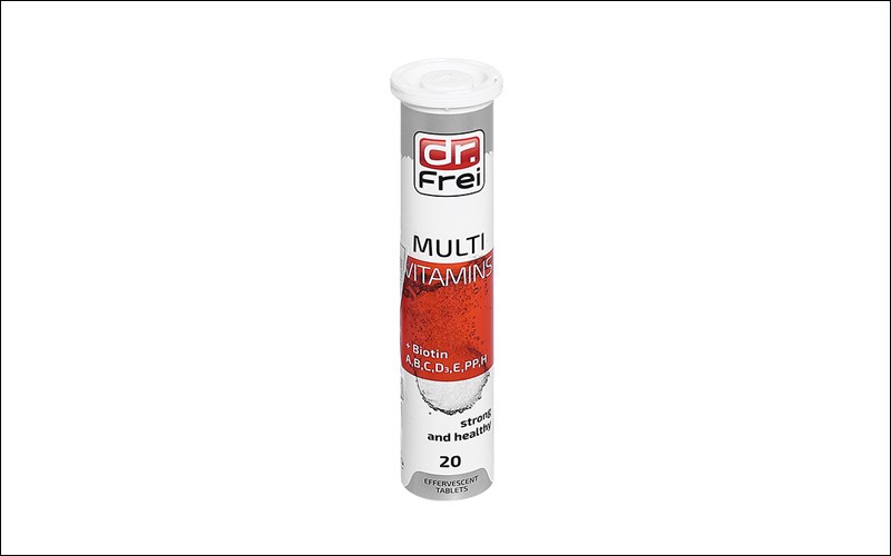 Viên sủi Dr. Frei Multivitamin Biotin có thành phần gồm nhiều vitamin cần thiết cho cơ thể Viên sủi Dr. Frei Multivitamin Biotin có thành phần gồm nhiều vitamin cần thiết cho cơ thể