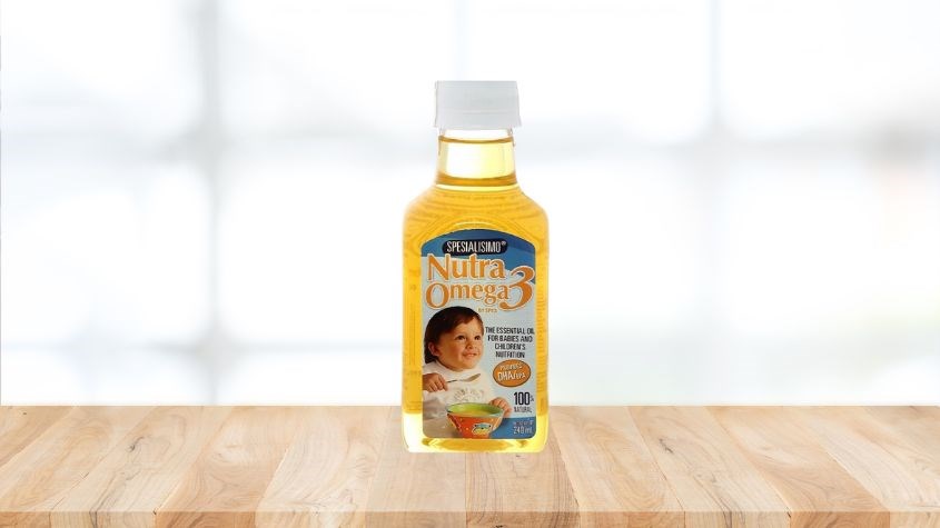 Dầu cá hồi Nutra Omega 3 ăn dặm cho bé chai 240 ml (từ 7 tháng) Dầu cá hồi Nutra Omega 3 ăn dặm cho bé chai 240 ml (từ 7 tháng)