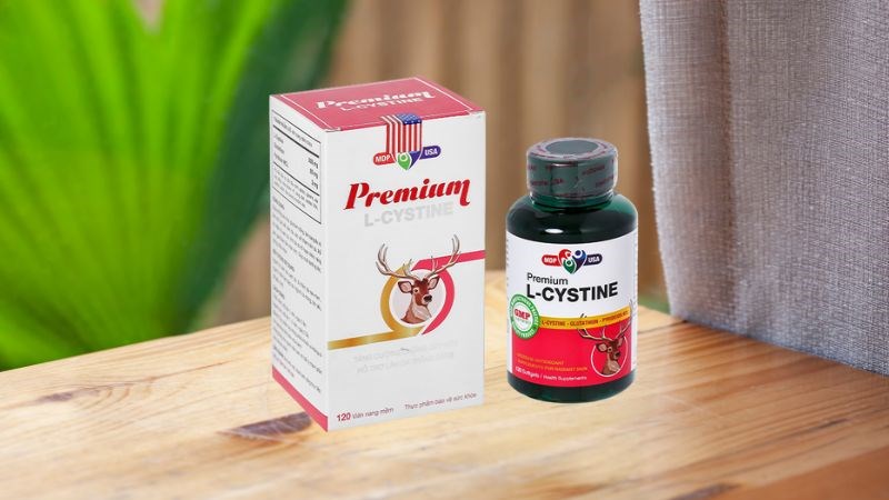 MDP USA Premium L-Cystine hạn chế lão hóa, giảm nám lọ 120 viên