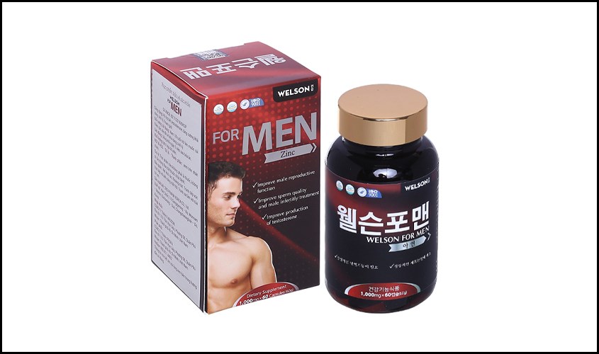 Welson For Men Zinc tăng cường sinh lý nam Welson For Men Zinc tăng cường sinh lý nam
