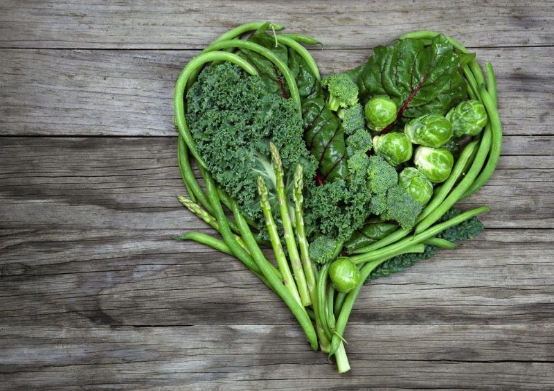 Rau xanh có hàm lượng folate cao, giúp tăng khả năng rụng trứng