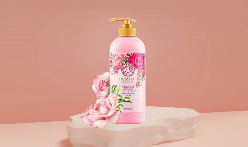 Dầu gội Purite De Provence giúp lưu hương trên tóc cả ngày