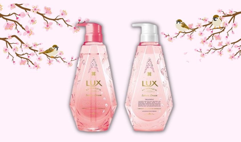 Dầu gội Lux Sakura đặc biệt không chứa Silicon