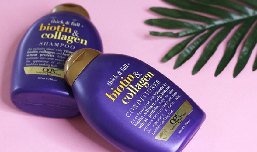 Dầu gội OGX Thick Full Biotin Collagen 385 ml