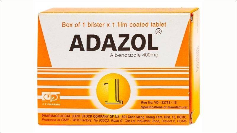 Thuốc Adazol dùng để điều trị ký sinh trùng đường ruột Thuốc Adazol dùng để điều trị ký sinh trùng đường ruột