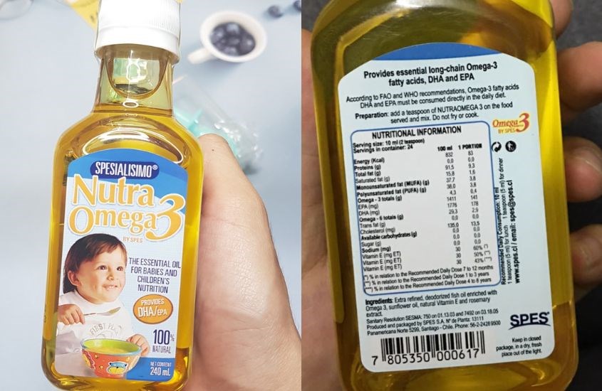 Các thành phần của dầu cá hồi Nutra Omega 3