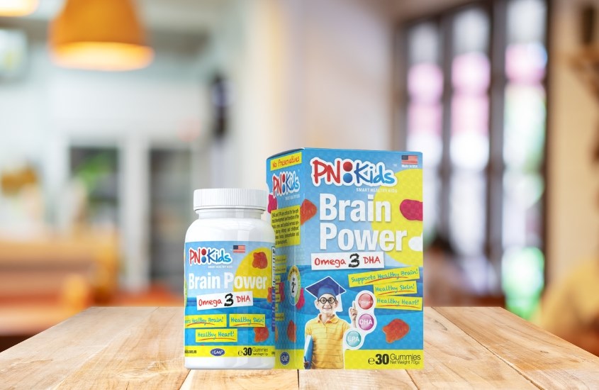 Viên nhai PN Kids Brain Power Omega 3 DHA bổ não 30 viên (từ 3 tuổi)