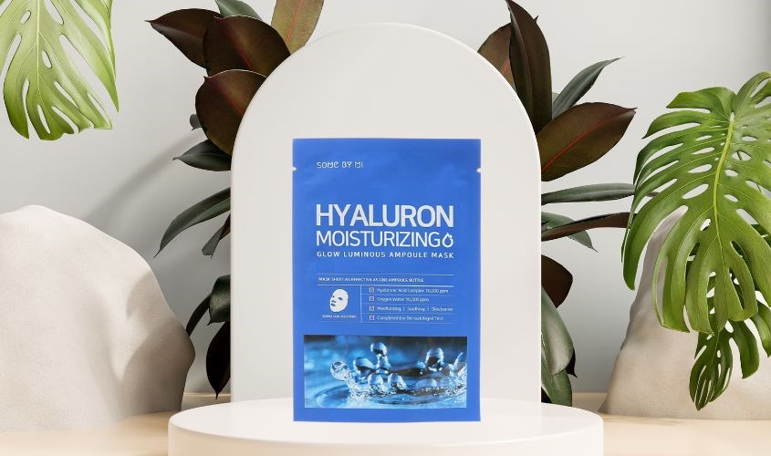 Mặt nạ giấy Hyaluronic Acid cấp ẩm sâu Some By Mi Hyaluron Moisturizing 25g