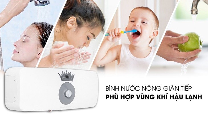 Máy nước nóng gián tiếp Kangaroo 22 lít 2500W KG 73R2 phù hợp cho những gia đình có bồn tắm, khách sạn nhỏ