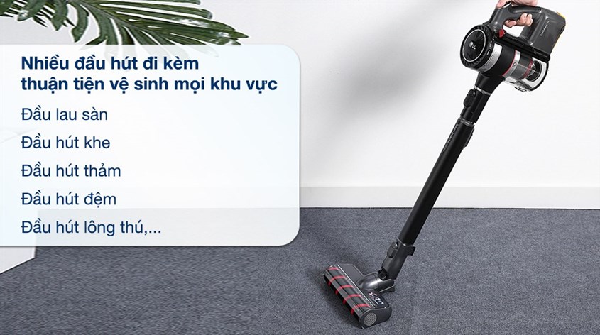 Máy hút bụi lau nhà LG A9K-Ultra giúp bạn dễ dàng di chuyển đến bất cứ đâu mà không bị vướng