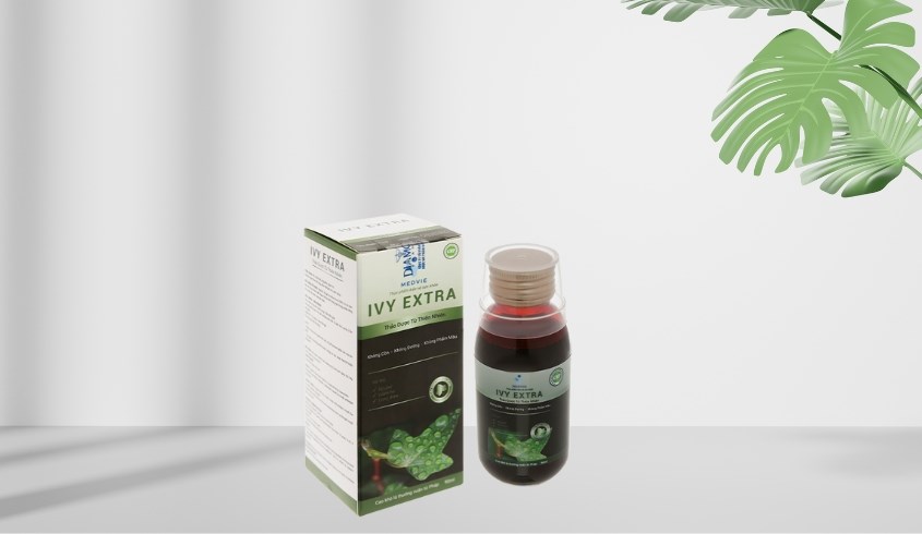 Siro Ivy Extra hỗ trợ giảm ho, bổ phổi chai 90ml