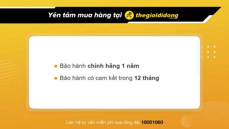 Chính sách bảo hành đồng hồ tại Thế Giới Di Động