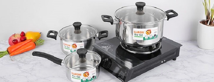 Nồi Supor sở hữu chất liệu cao cấp, không gỉ sét, bền bỉ