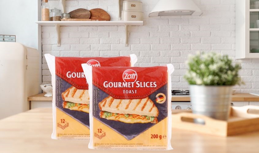 Phô mai Zott Toast gói 12 lát 200g (từ 1 tuổi)
