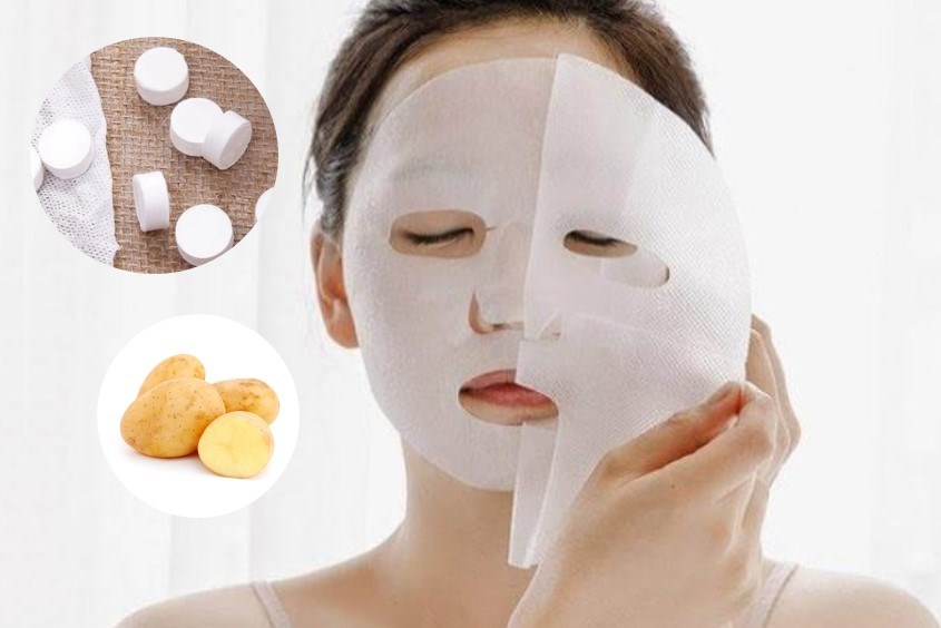 Gợi ý cách làm mặt nạ khoai tây với giấy nén cực dễ