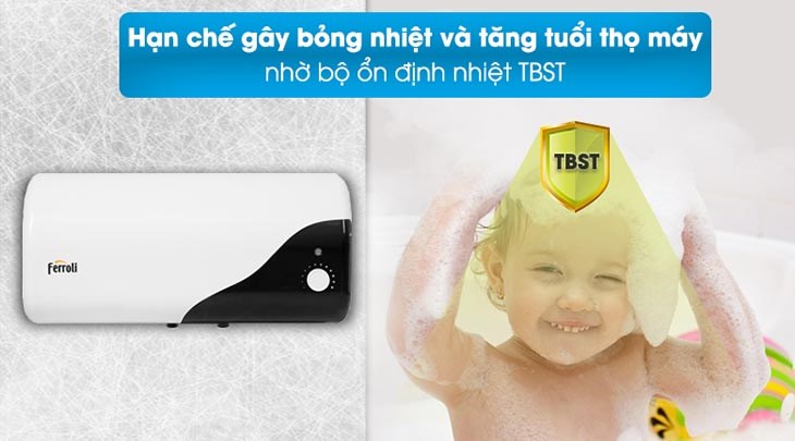 Chống bỏng với bộ ổn định nhiệt TBST trên máy nước nóng 