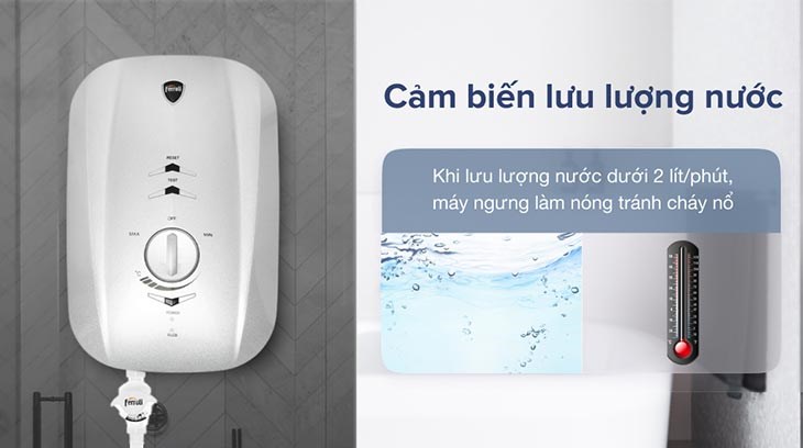 Đỡ lãng phí điện và tránh cháy nổ nhờ cảm biến lưu lượng nước