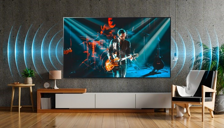 Smart Tivi NanoCell LG 4K 70 inch 70NANO76SQA có khả năng cấp hệ thống âm thanh 5.2.1 với công nghệ AI Sound Pro