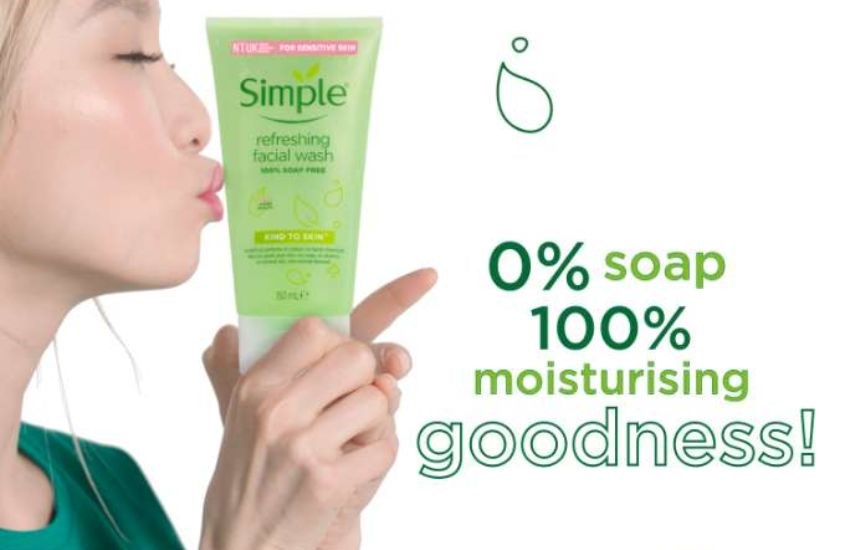 Gel rửa mặt Simple Kind To Skin Refreshing Facial