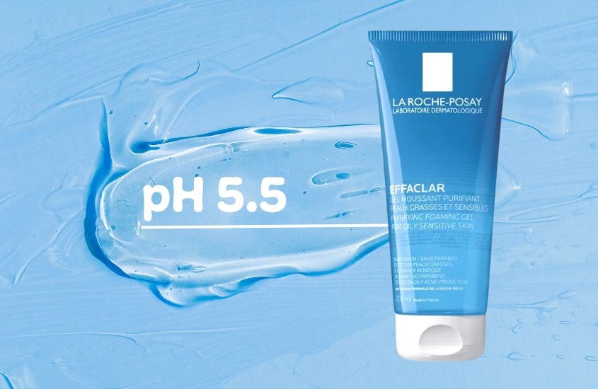 Gel rửa mặt La Roche-Posay Effaclar có độ pH chuẩn 5.5